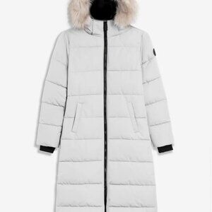Noize Winter Long (44.75") Length Parka in Snow (white)